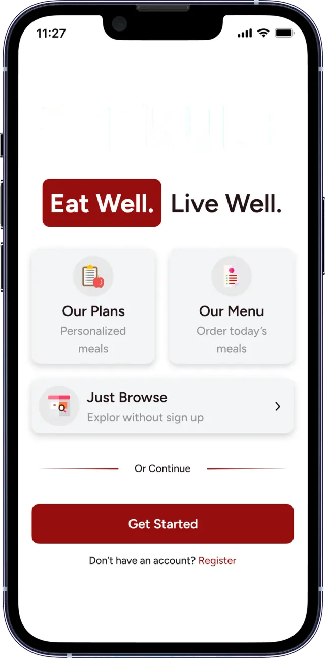 Aim Diet customer app — Get Started